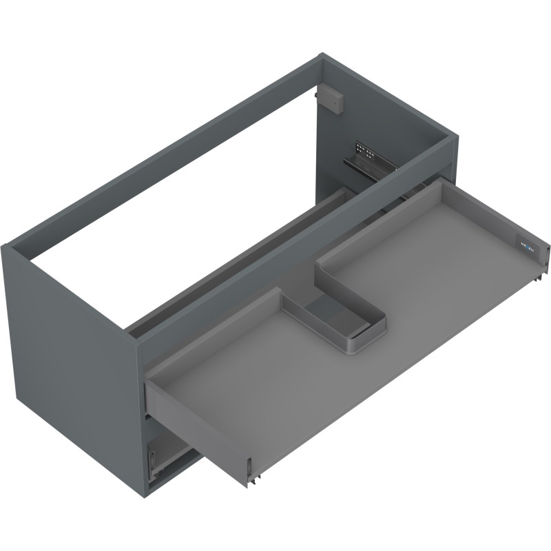 Mexen Box-A korpus szafki podumywalkowej 100 cm, 2 szuflady, grafit mat - 91AX0-1000-470-2-66