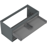Mexen Box-A korpus szafki podumywalkowej 100 cm, 2 szuflady, grafit mat - 91AX0-1000-470-2-66