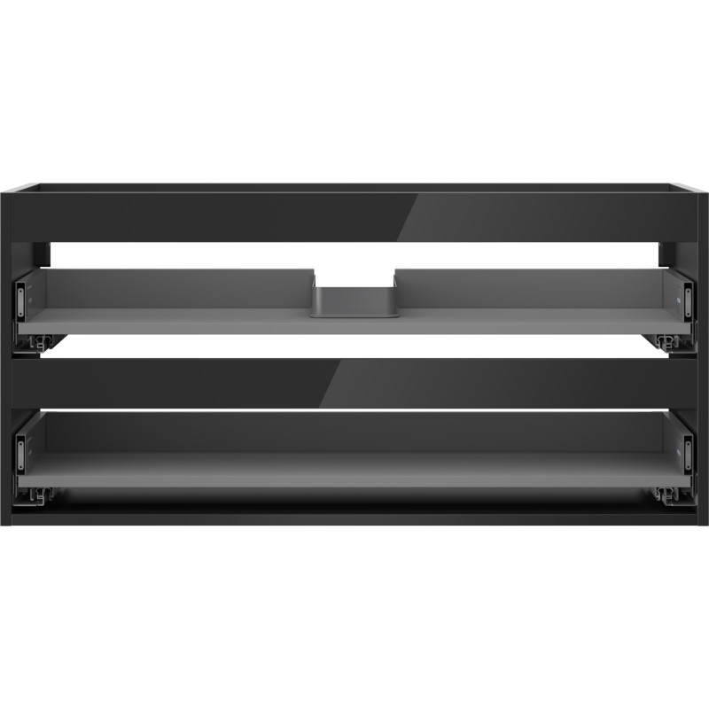Mexen Box-A korpus szafki podumywalkowej 100 cm, 2 szuflady, czarny połysk - 91AX0-1000-470-2-70