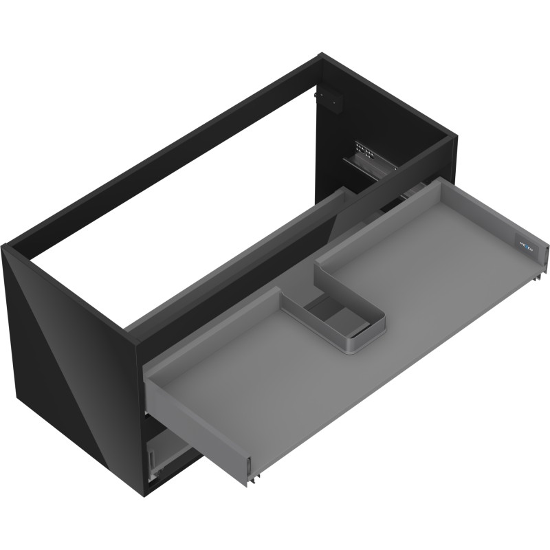 Mexen Box-A korpus szafki podumywalkowej 100 cm, 2 szuflady, czarny połysk - 91AX0-1000-470-2-70