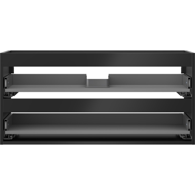 Mexen Box-A korpus szafki podumywalkowej 100 cm, 2 szuflady, czarny mat - 91AX0-1000-470-2-71