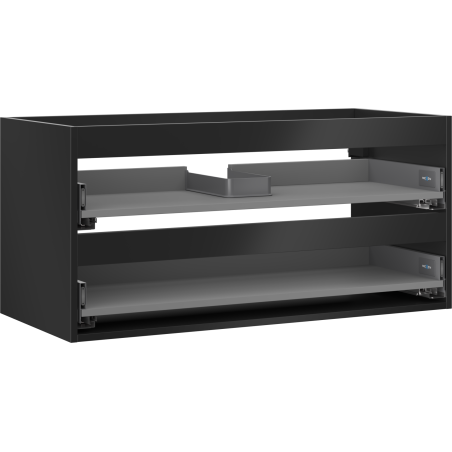 Mexen Box-A korpus szafki podumywalkowej 100 cm, 2 szuflady, czarny mat - 91AX0-1000-470-2-71