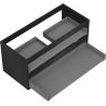 Mexen Box-A korpus szafki podumywalkowej 100 cm, 2 szuflady, czarny mat - 91AX0-1000-470-2-71