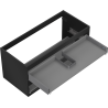 Mexen Box-A korpus szafki podumywalkowej 100 cm, 2 szuflady, czarny mat - 91AX0-1000-470-2-71
