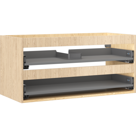 Mexen Box-A korpus szafki podumywalkowej 100 cm, 2 szuflady, dąb - 91AX0-1000-470-2-81