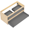 Mexen Box-A korpus szafki podumywalkowej 100 cm, 2 szuflady, dąb - 91AX0-1000-470-2-81