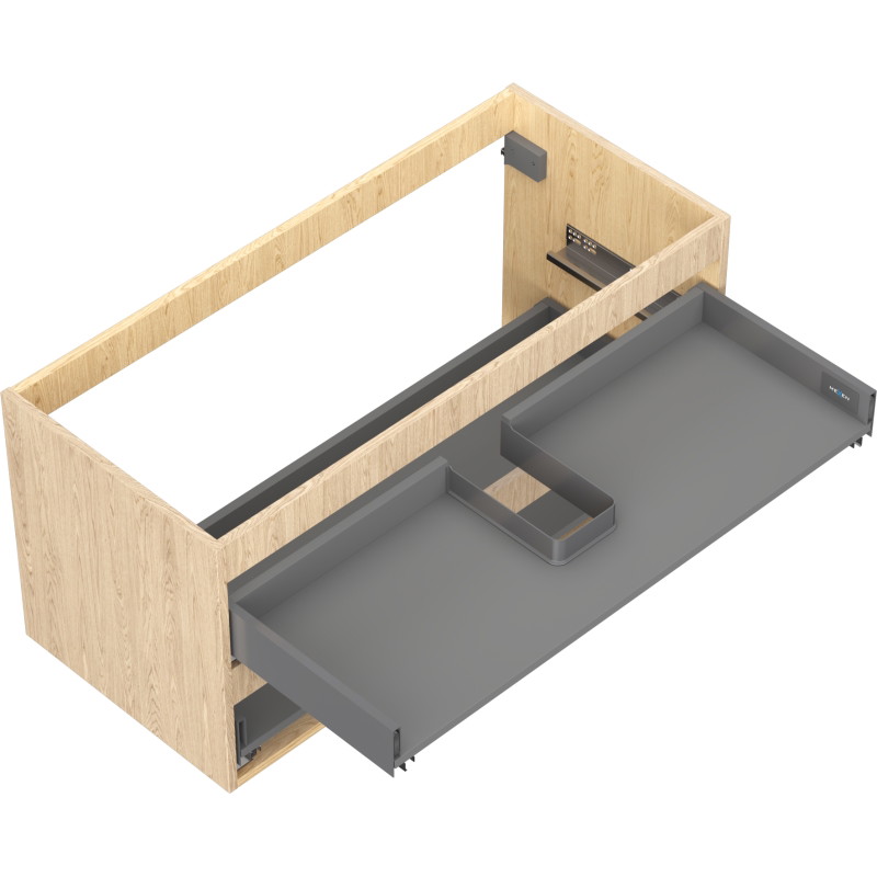 Mexen Box-A korpus szafki podumywalkowej 100 cm, 2 szuflady, dąb - 91AX0-1000-470-2-81