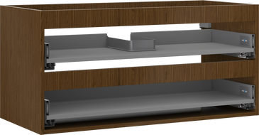 Mexen Box-A korpus szafki podumywalkowej 100 cm, 2 szuflady, orzech - 91AX0-1000-470-2-86