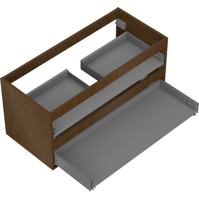 Mexen Box-A korpus szafki podumywalkowej 100 cm, 2 szuflady, orzech - 91AX0-1000-470-2-86