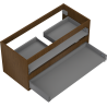 Mexen Box-A korpus szafki podumywalkowej 100 cm, 2 szuflady, orzech - 91AX0-1000-470-2-86