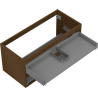 Mexen Box-A korpus szafki podumywalkowej 100 cm, 2 szuflady, orzech - 91AX0-1000-470-2-86
