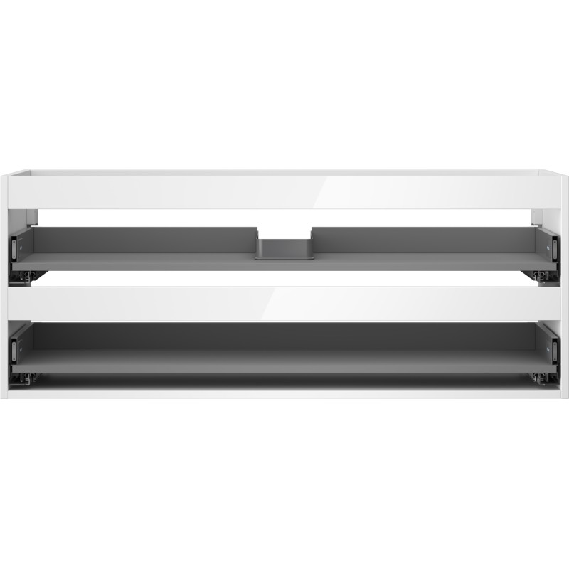 Mexen Box-A korpus szafki podumywalkowej 120 cm, 2 szuflady, biały połysk - 91AX0-1200-470-2-00