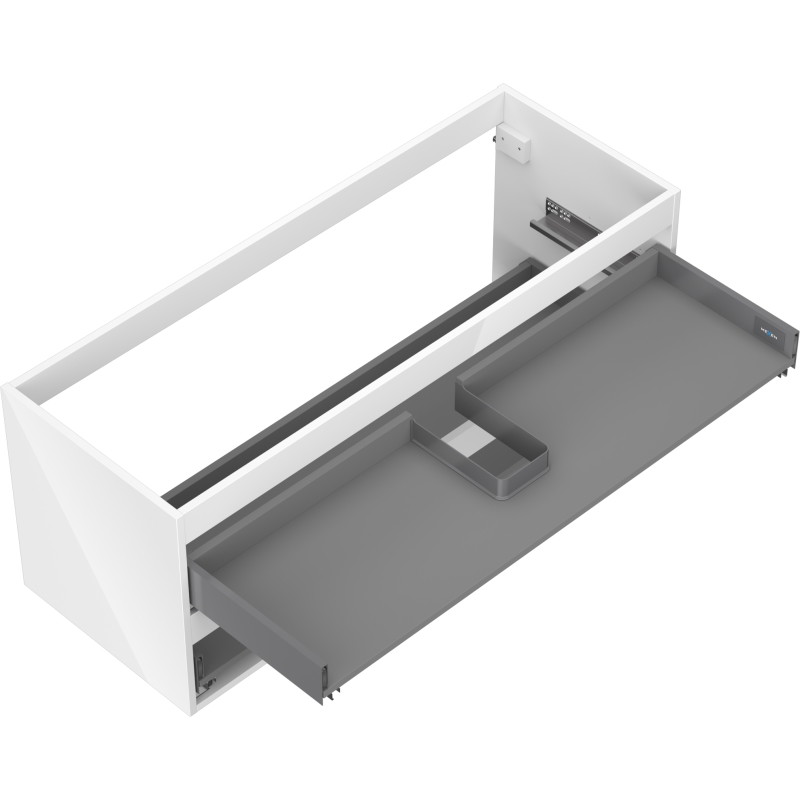 Mexen Box-A korpus szafki podumywalkowej 120 cm, 2 szuflady, biały połysk - 91AX0-1200-470-2-00
