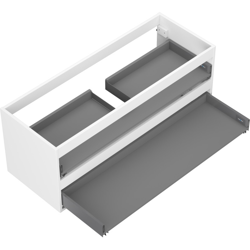 Mexen Box-A korpus szafki podumywalkowej 120 cm, 2 szuflady, biały mat - 91AX0-1200-470-2-01