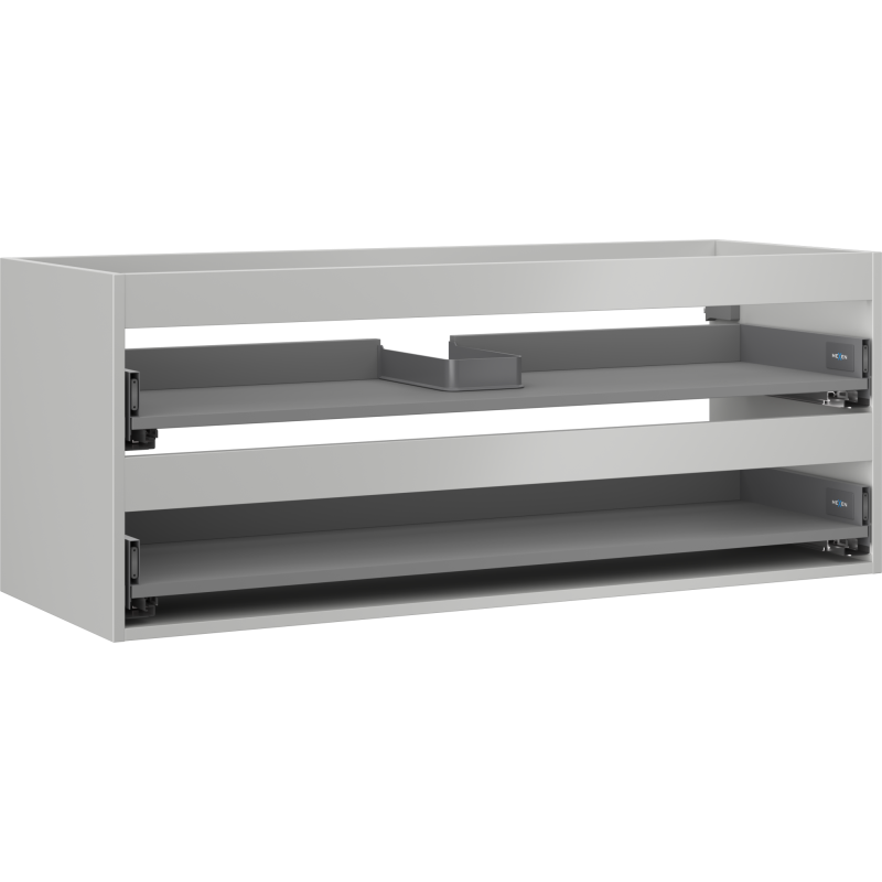 Mexen Box-A korpus szafki podumywalkowej 120 cm, 2 szuflady, szary mat - 91AX0-1200-470-2-62