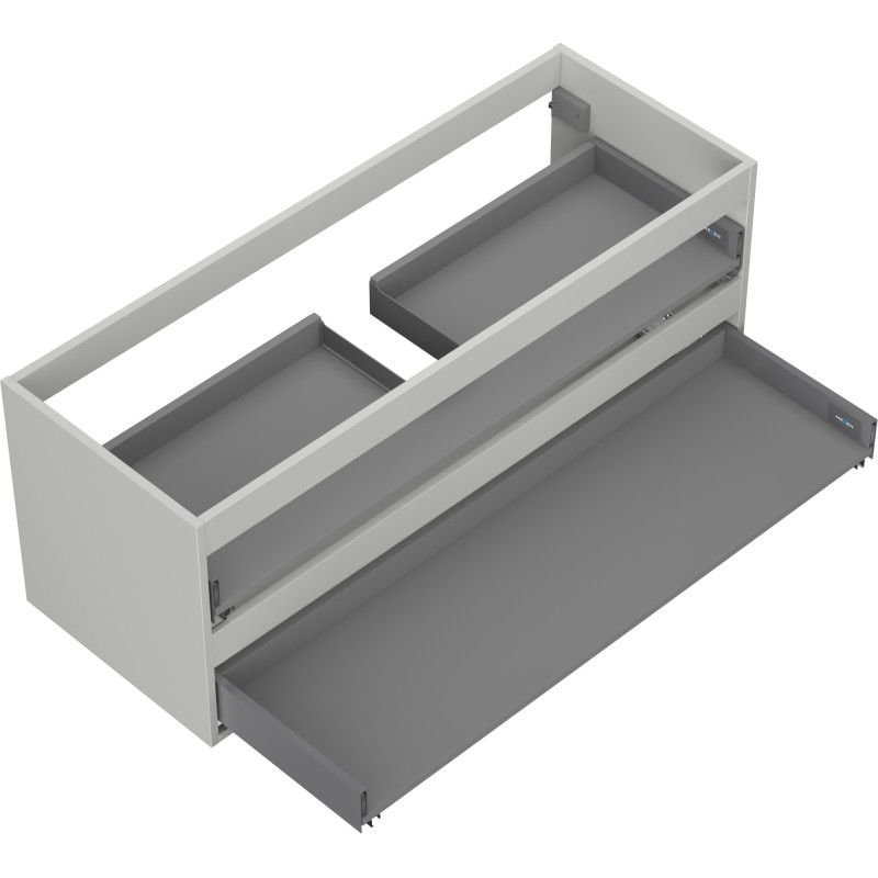 Mexen Box-A korpus szafki podumywalkowej 120 cm, 2 szuflady, szary mat - 91AX0-1200-470-2-62