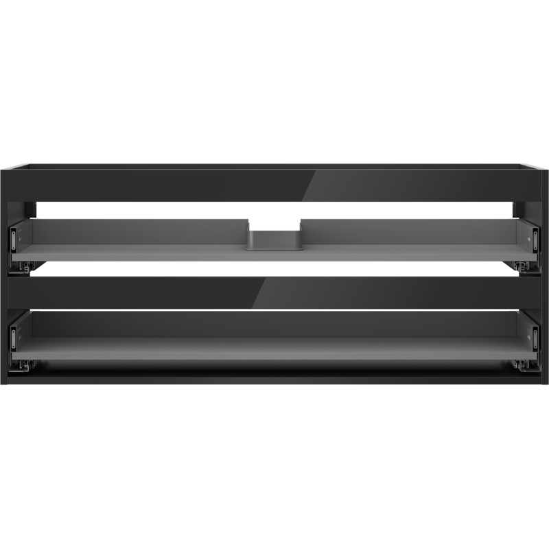 Mexen Box-A korpus szafki podumywalkowej 120 cm, 2 szuflady, czarny połysk - 91AX0-1200-470-2-70
