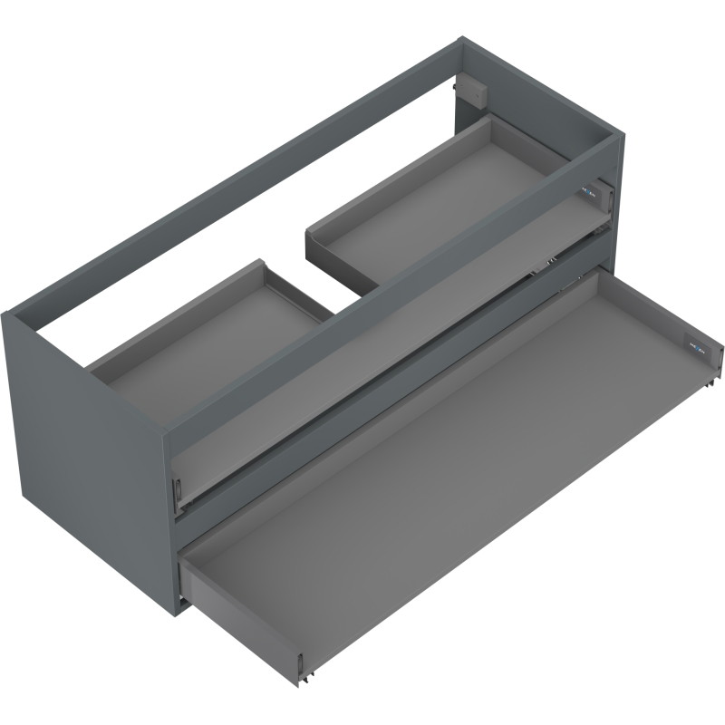 Mexen Box-A korpus szafki podumywalkowej 120 cm, 2 szuflady, grafit mat - 91AX0-1200-470-2-66