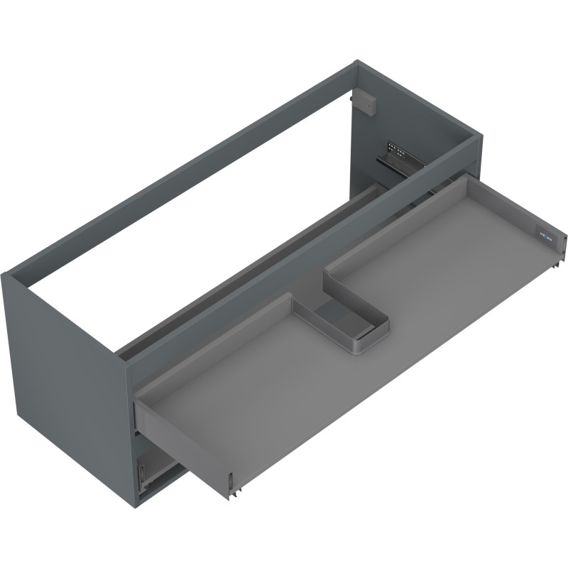Mexen Box-A korpus szafki podumywalkowej 120 cm, 2 szuflady, grafit mat - 91AX0-1200-470-2-66