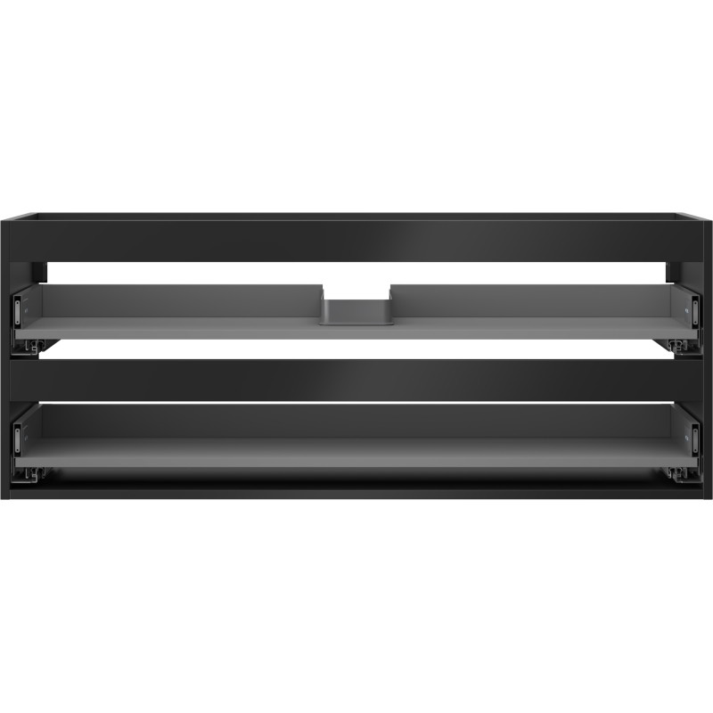 Mexen Box-A korpus szafki podumywalkowej 120 cm, 2 szuflady, czarny mat - 91AX0-1200-470-2-71