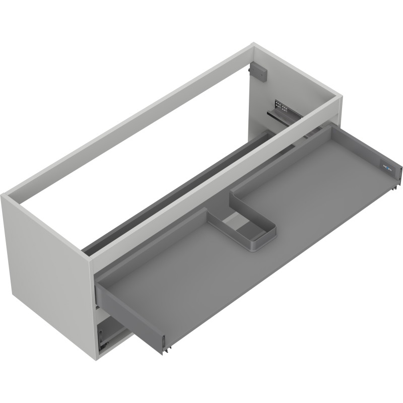 Mexen Box-A korpus szafki podumywalkowej 120 cm, 2 szuflady, szary mat - 91AX0-1200-470-2-62