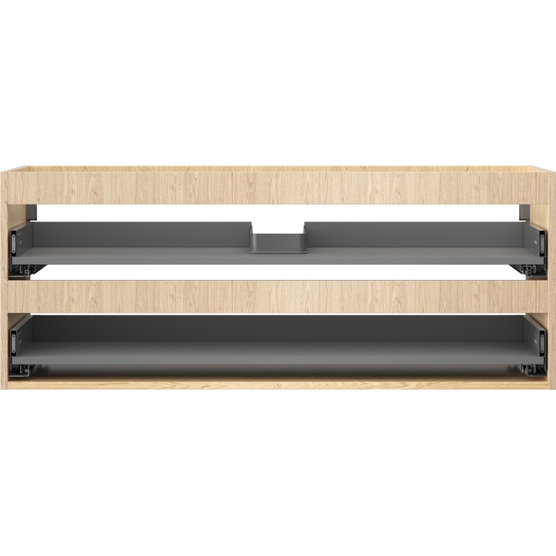 Mexen Box-A korpus szafki podumywalkowej 120 cm, 2 szuflady, dąb - 91AX0-1200-470-2-81