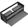 Mexen Box-A korpus szafki podumywalkowej 120 cm, 2 szuflady, czarny połysk - 91AX0-1200-470-2-70