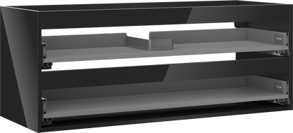 Mexen Box-A korpus szafki podumywalkowej 120 cm, 2 szuflady, czarny połysk - 91AX0-1200-470-2-70