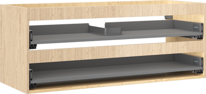 Mexen Box-A korpus szafki podumywalkowej 120 cm, 2 szuflady, dąb - 91AX0-1200-470-2-81