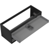 Mexen Box-A korpus szafki podumywalkowej 120 cm, 2 szuflady, czarny mat - 91AX0-1200-470-2-71