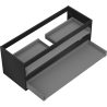 Mexen Box-A korpus szafki podumywalkowej 120 cm, 2 szuflady, czarny mat - 91AX0-1200-470-2-71