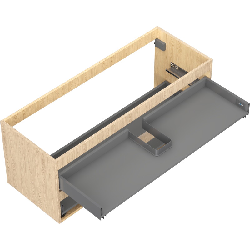 Mexen Box-A korpus szafki podumywalkowej 120 cm, 2 szuflady, dąb - 91AX0-1200-470-2-81