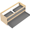 Mexen Box-A korpus szafki podumywalkowej 120 cm, 2 szuflady, dąb - 91AX0-1200-470-2-81
