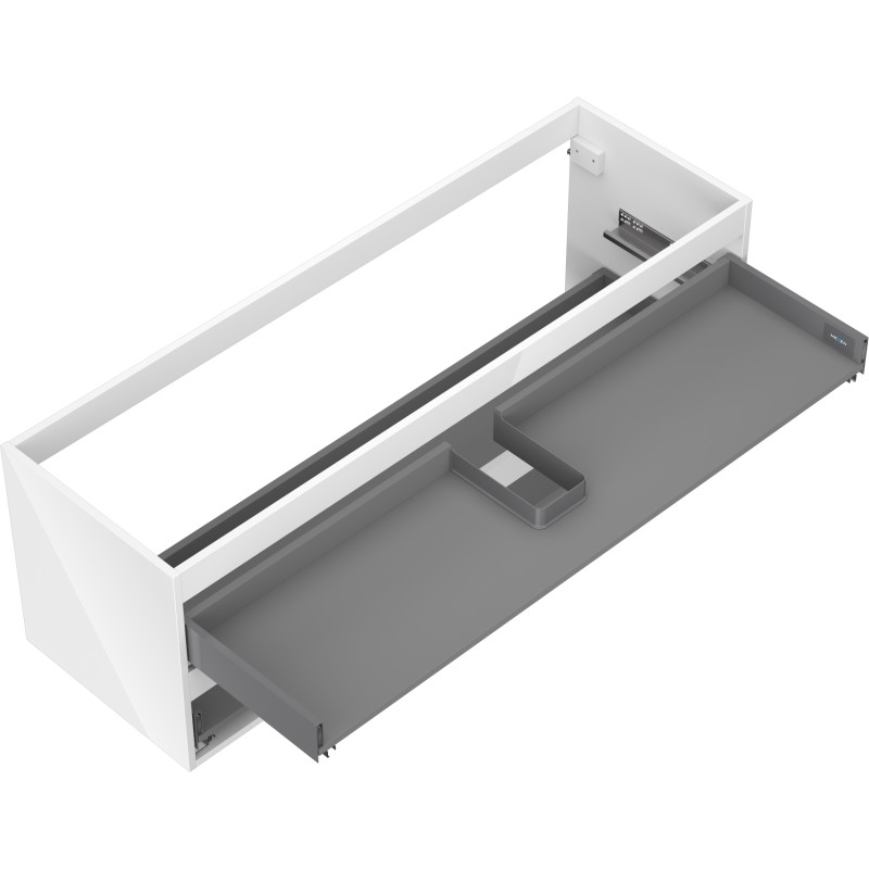 Mexen Box-A korpus szafki podumywalkowej 140 cm, 2 szuflady, biały połysk - 91AX0-1400-470-2-00