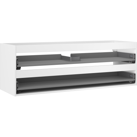 Mexen Box-A korpus szafki podumywalkowej 140 cm, 2 szuflady, biały mat - 91AX0-1400-470-2-01