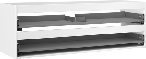 Mexen Box-A korpus szafki podumywalkowej 140 cm, 2 szuflady, biały mat - 91AX0-1400-470-2-01