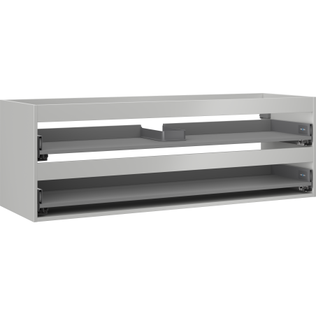 Mexen Box-A korpus szafki podumywalkowej 140 cm, 2 szuflady, szary mat - 91AX0-1400-470-2-62