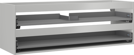 Mexen Box-A korpus szafki podumywalkowej 140 cm, 2 szuflady, szary mat - 91AX0-1400-470-2-62