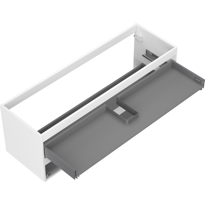 Mexen Box-A korpus szafki podumywalkowej 140 cm, 2 szuflady, biały mat - 91AX0-1400-470-2-01