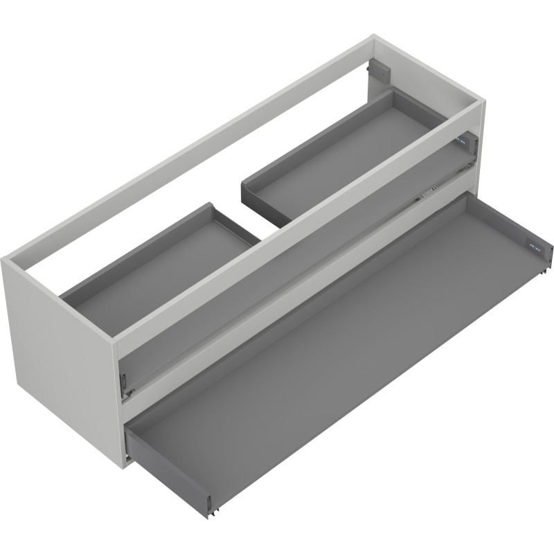 Mexen Box-A korpus szafki podumywalkowej 140 cm, 2 szuflady, szary mat - 91AX0-1400-470-2-62