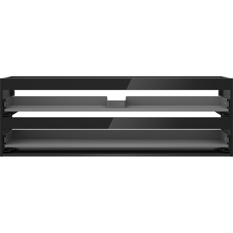 Mexen Box-A korpus szafki podumywalkowej 140 cm, 2 szuflady, czarny połysk - 91AX0-1400-470-2-70