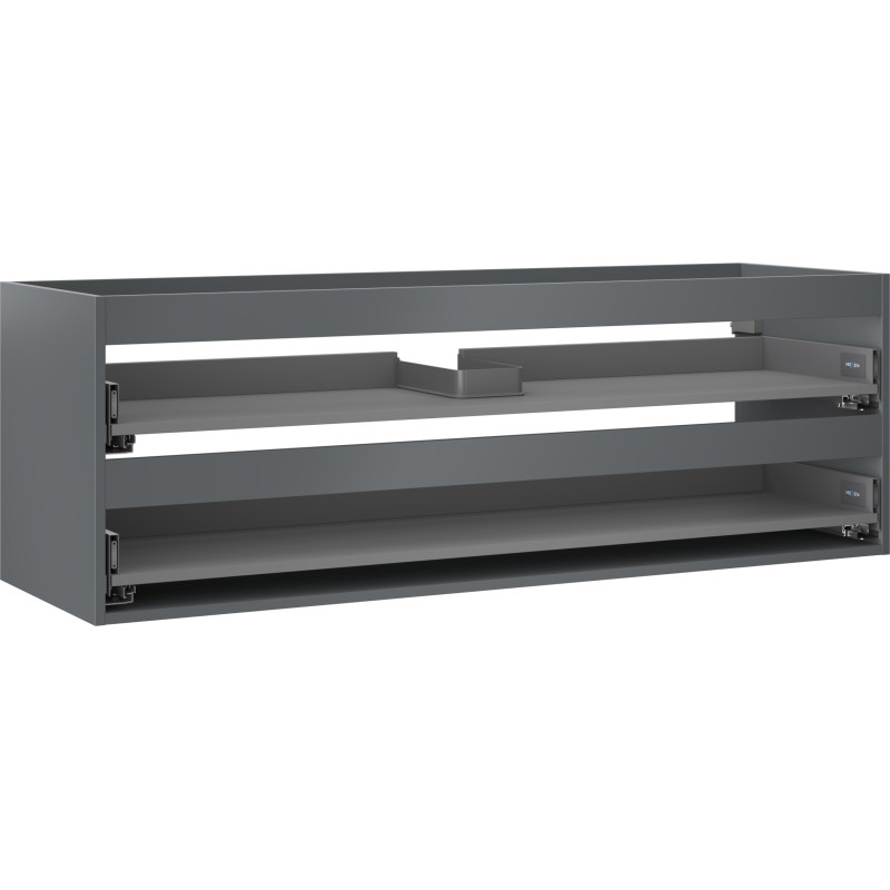 Mexen Box-A korpus szafki podumywalkowej 140 cm, 2 szuflady, grafit mat - 91AX0-1400-470-2-66