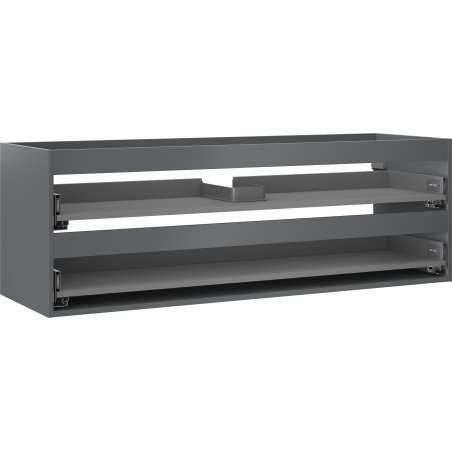 Mexen Box-A korpus szafki podumywalkowej 140 cm, 2 szuflady, grafit mat - 91AX0-1400-470-2-66