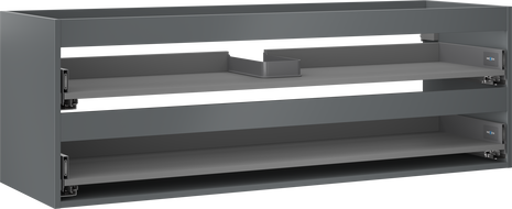 Mexen Box-A korpus szafki podumywalkowej 140 cm, 2 szuflady, grafit mat - 91AX0-1400-470-2-66