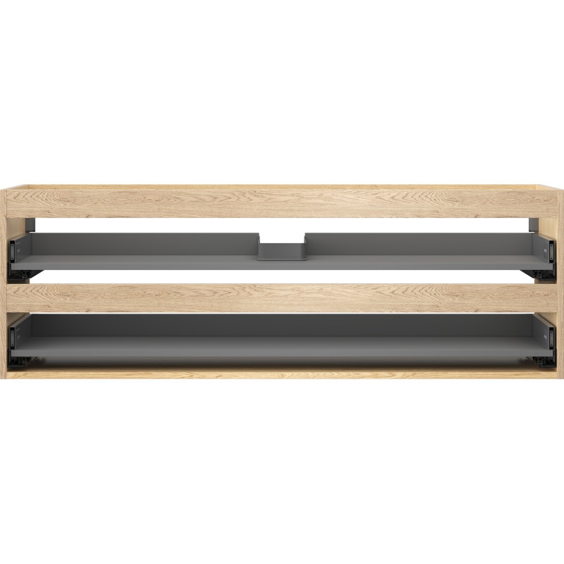 Mexen Box-A korpus szafki podumywalkowej 140 cm, 2 szuflady, dąb - 91AX0-1400-470-2-81