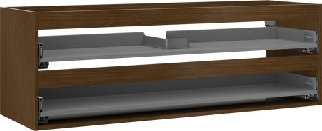 Mexen Box-A korpus szafki podumywalkowej 140 cm, 2 szuflady, orzech - 91AX0-1400-470-2-86
