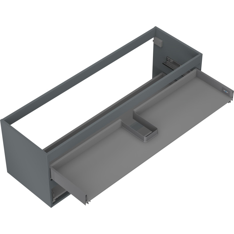 Mexen Box-A korpus szafki podumywalkowej 140 cm, 2 szuflady, grafit mat - 91AX0-1400-470-2-66