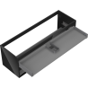 Mexen Box-A korpus szafki podumywalkowej 140 cm, 2 szuflady, czarny połysk - 91AX0-1400-470-2-70