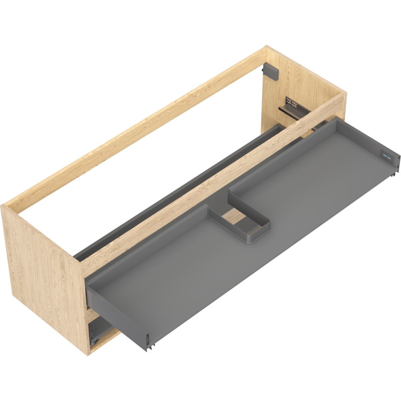 Mexen Box-A korpus szafki podumywalkowej 140 cm, 2 szuflady, dąb - 91AX0-1400-470-2-81