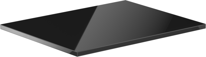 Mexen Uni blat naszafkowy 50 cm, czarny połysk - 91AXX-0504-464-18-70